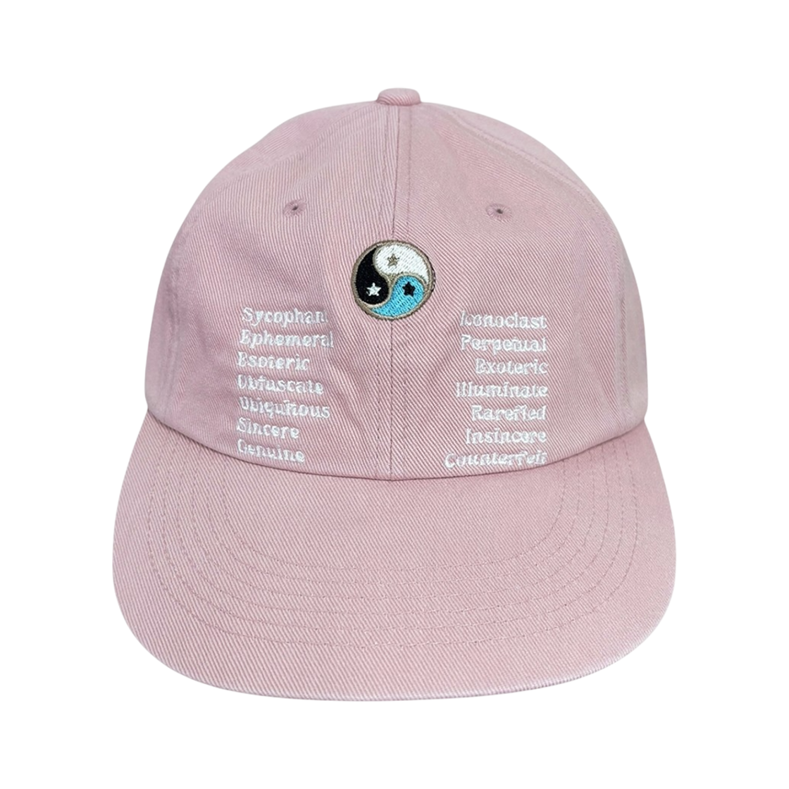 FAS045 FASTLE Yin Yang Washed Cap Pink