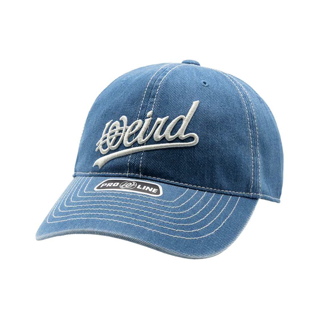 W251AAC02-BLU Weird world Wave Logo Denim Ball Cap Blue