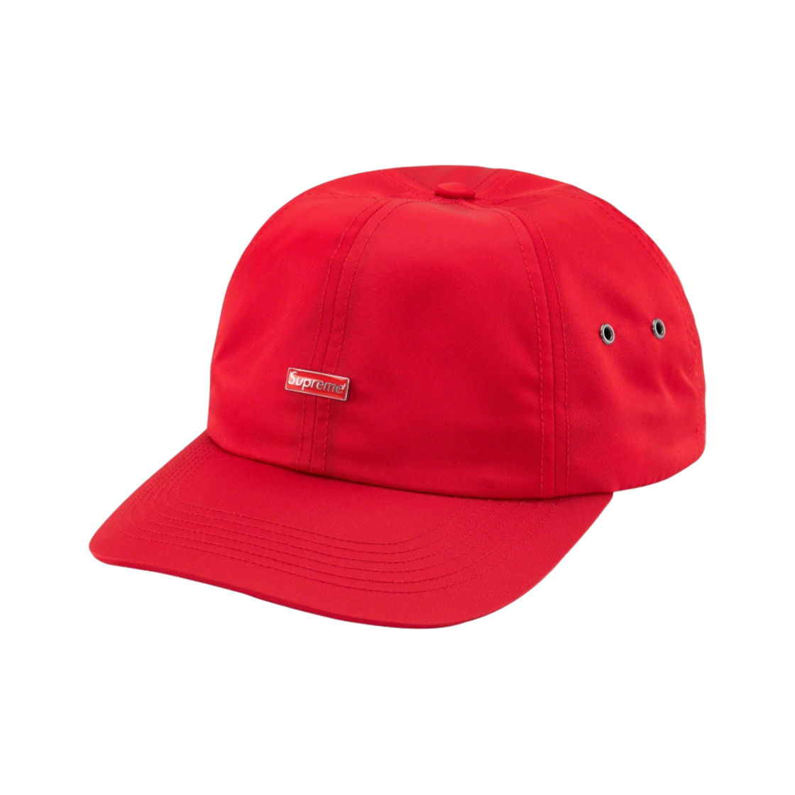 슈프림 에나멜 로고 6-패널 레드 - 23FW