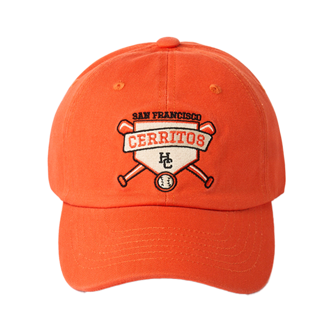 CBBAC133U0_O Hotel Cerritos Bat Ball Cap Orange