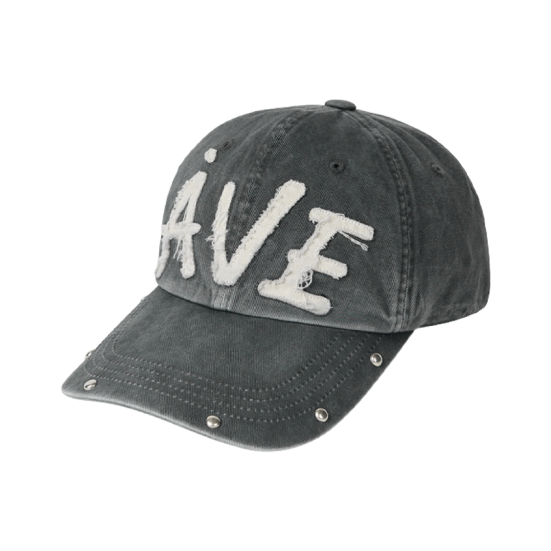 아비에무아 아플리케 빈티지 리벳 캡 그레이(Aviemuah Applique Vintage Rivet Cap Grey) - 2