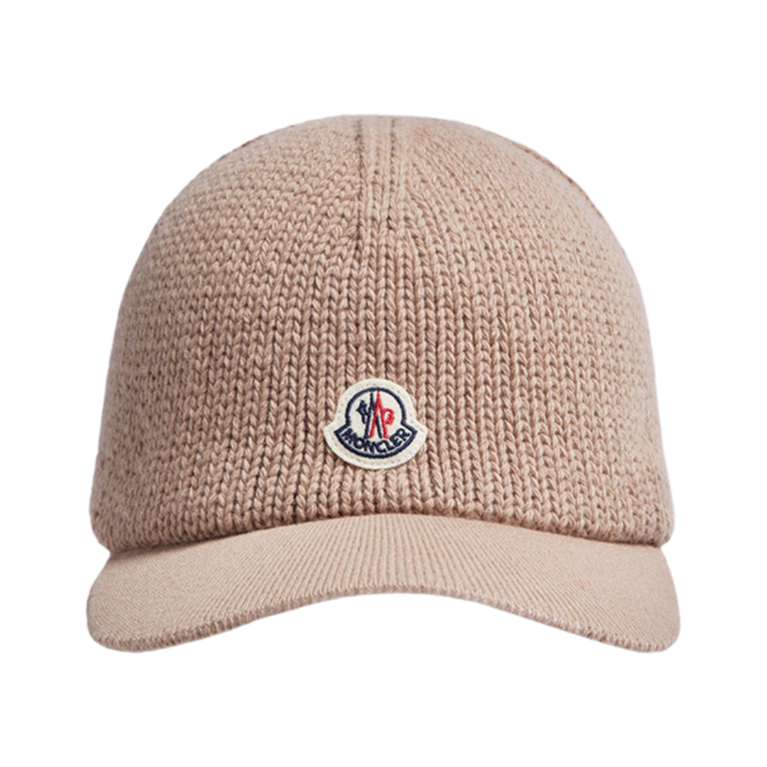 J2-093-3B00021-0U83-513 (W) Moncler Knit Cotton Baseball Cap Beige - 24FW