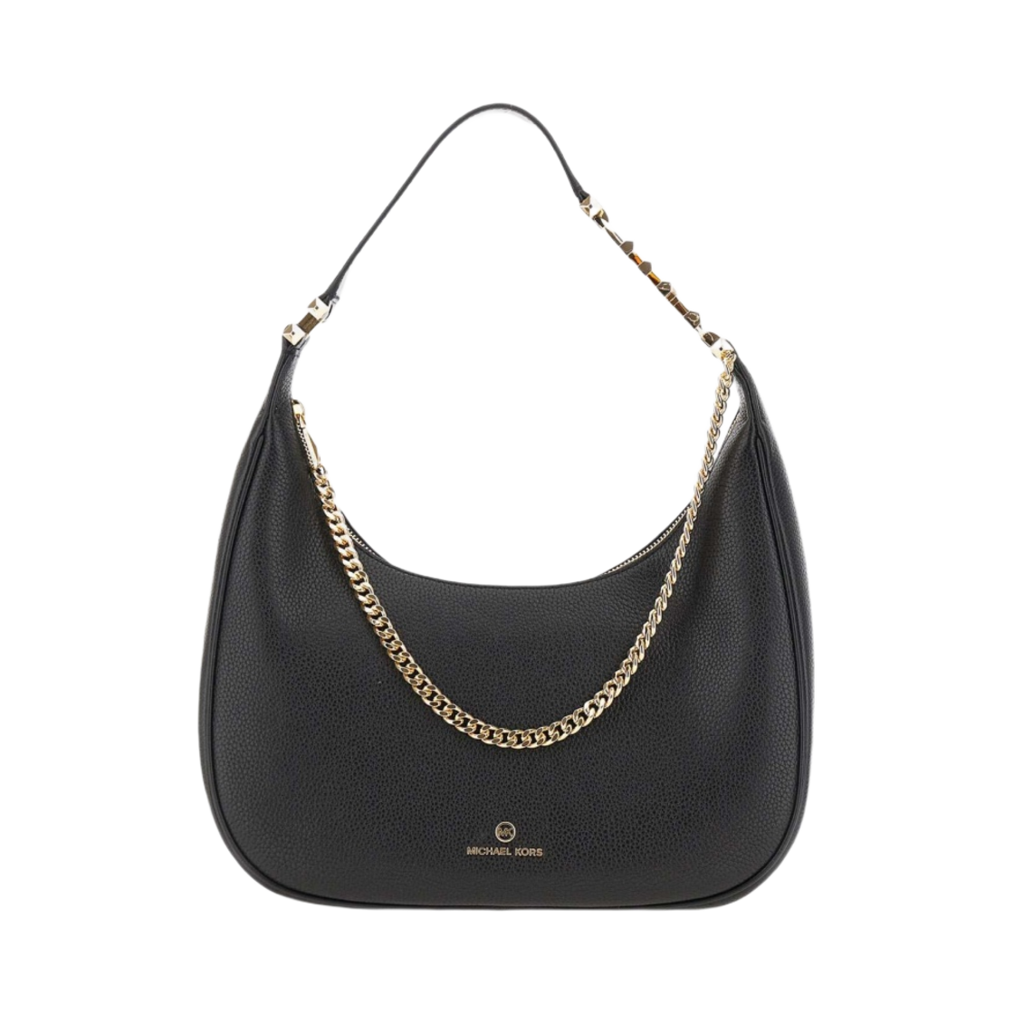 마이클 코어스 파이퍼 라지 페블 레더 숄더백 블랙(Michael Kors Piper Large Pebbled Leather Shoulder Bag Black) - 1