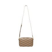 Balenciaga Signature Small Camera Bag BB Monogram Coated Canvas Beige