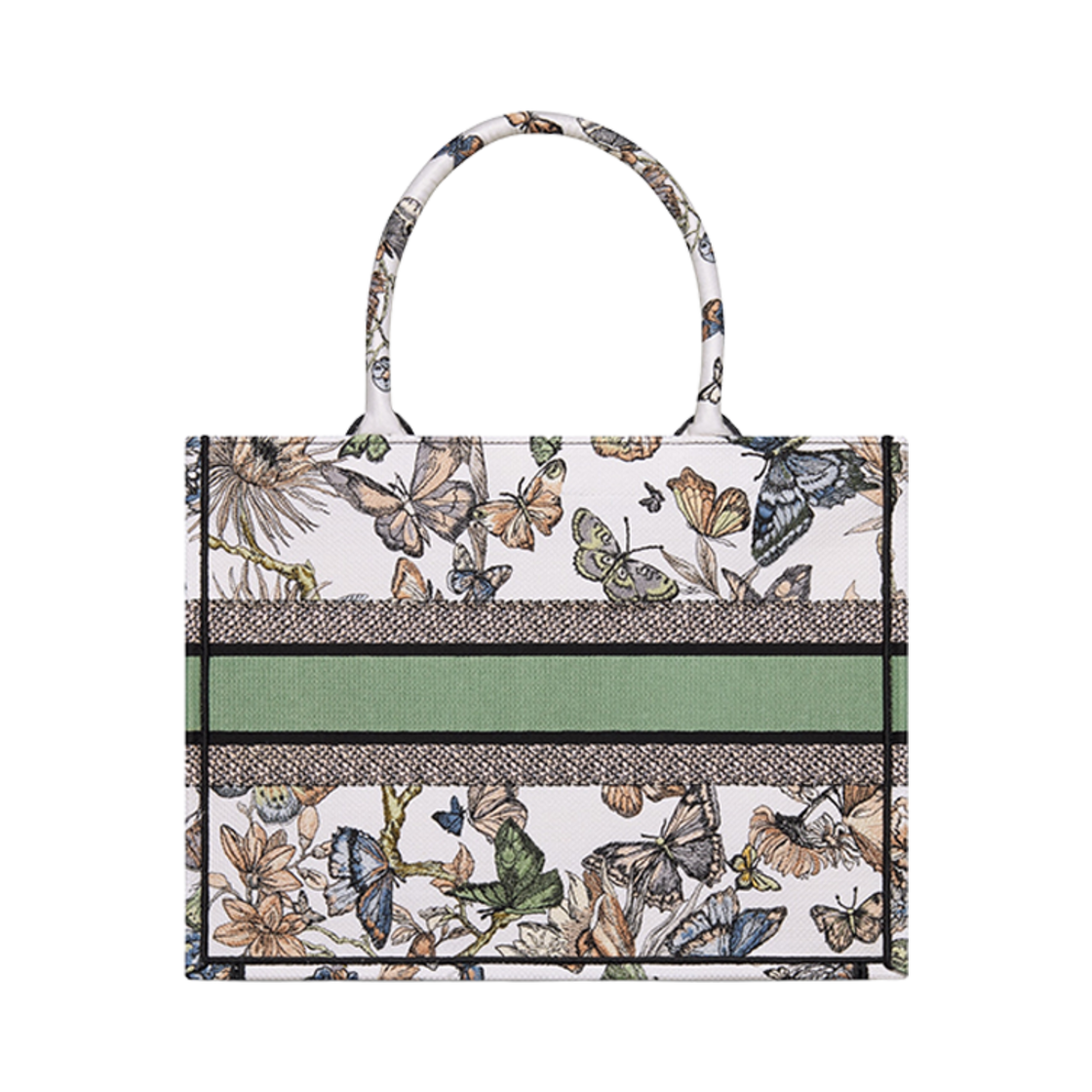 디올 미디움 북 토트백 화이트 멀티컬러 멕시코(Dior Medium Book Tote White Multicolor Mexico) - 2