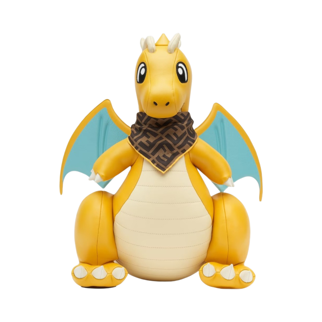 7AL043AQWRF1NVF Fendi x Fragment x Pokemon Yellow Leather Totem Yellow