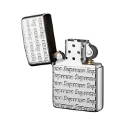 Supreme Repeat Engraved Zippo Silver - 22FW
