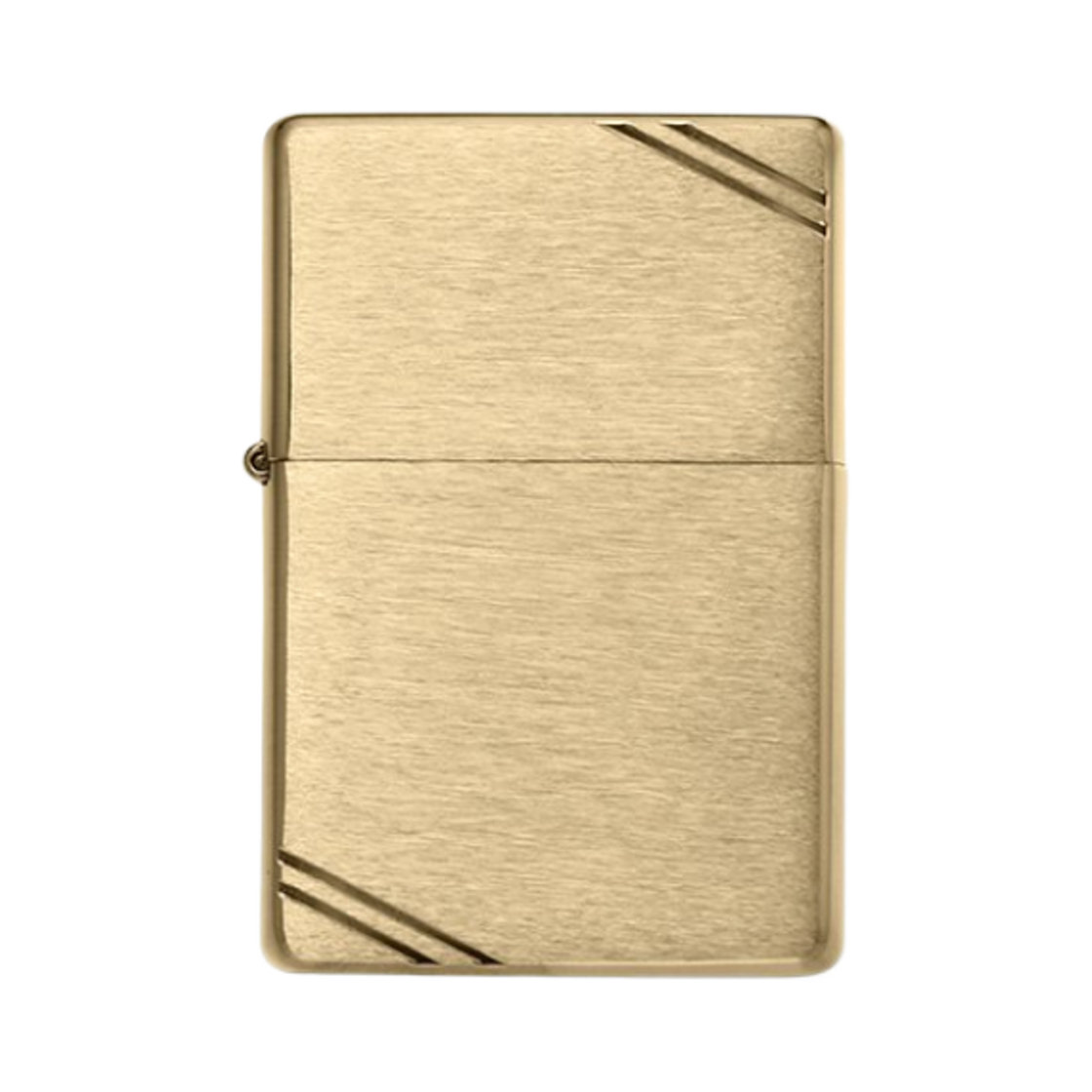 - Zippo Brushed Chrome Vintage Slashes Lighter Gold