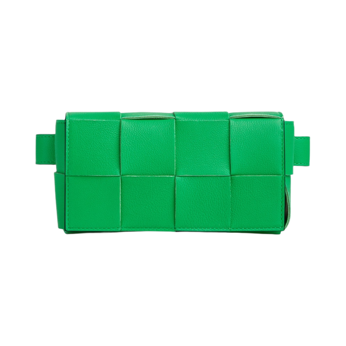 보테가 베네타 그레인드 레더 미니 카세트 벨트백 페러킷 블랙