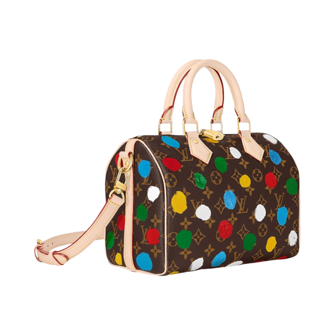 루이비통 x 야요이 쿠사마 스피디 반둘리에 25 닷 프린트 모노그램(Louis Vuitton x YK Speedy Bandouliere 25 Dots Print Monogram) - 2
