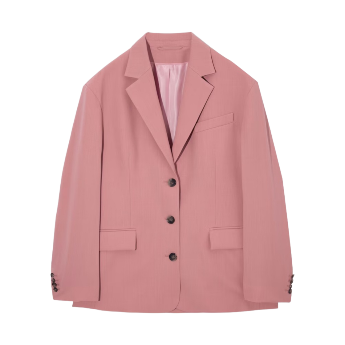 (W) 코스 오버사이즈 울 블레이저 라이트 핑크((W) COS Oversized Wool Blazer Light Pink)
