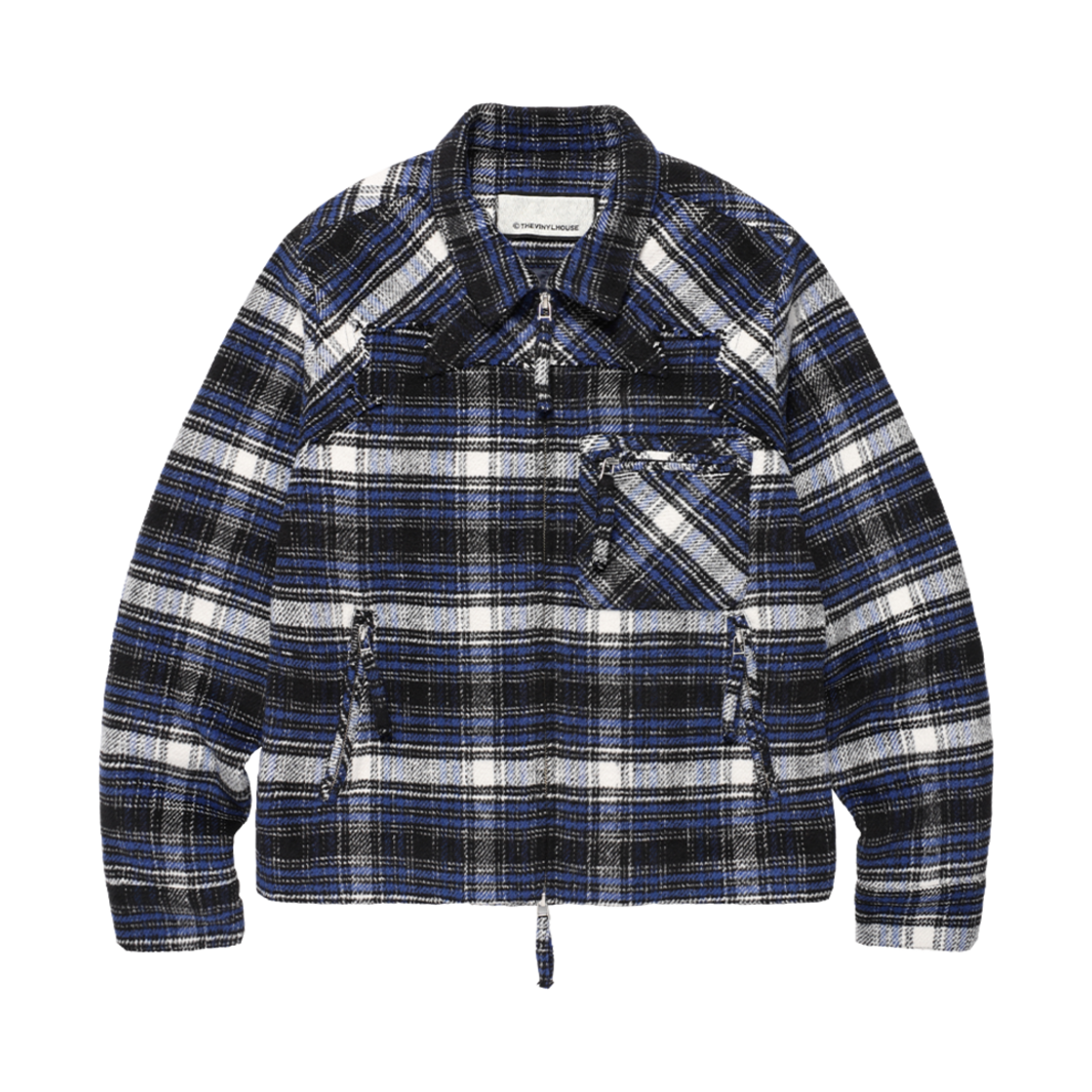 VH2EFUW323ABL Thevinylhouse Flannel Jacket Blue