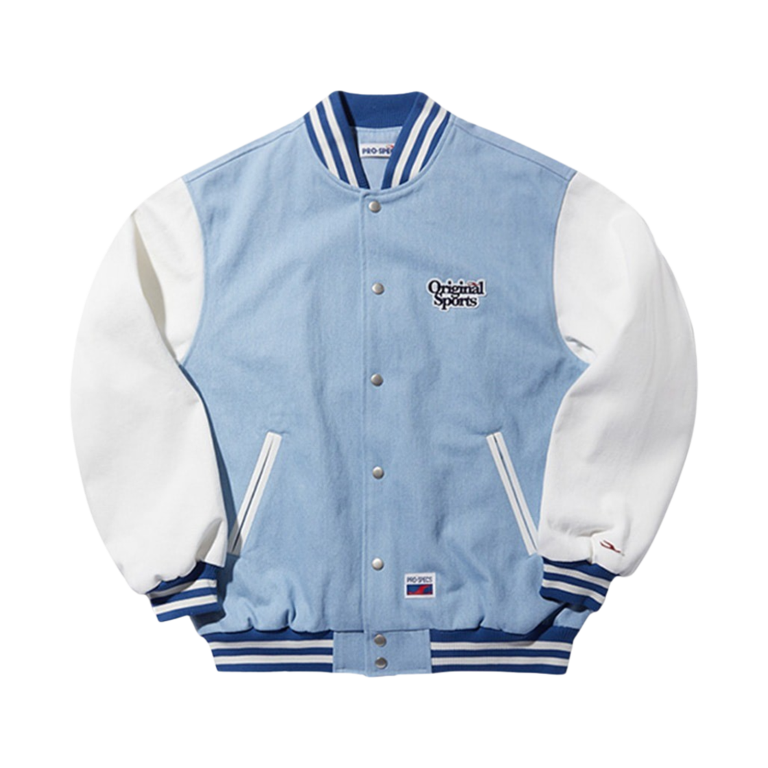 프로-스펙스 데님 바시티 자켓 라이트 블루