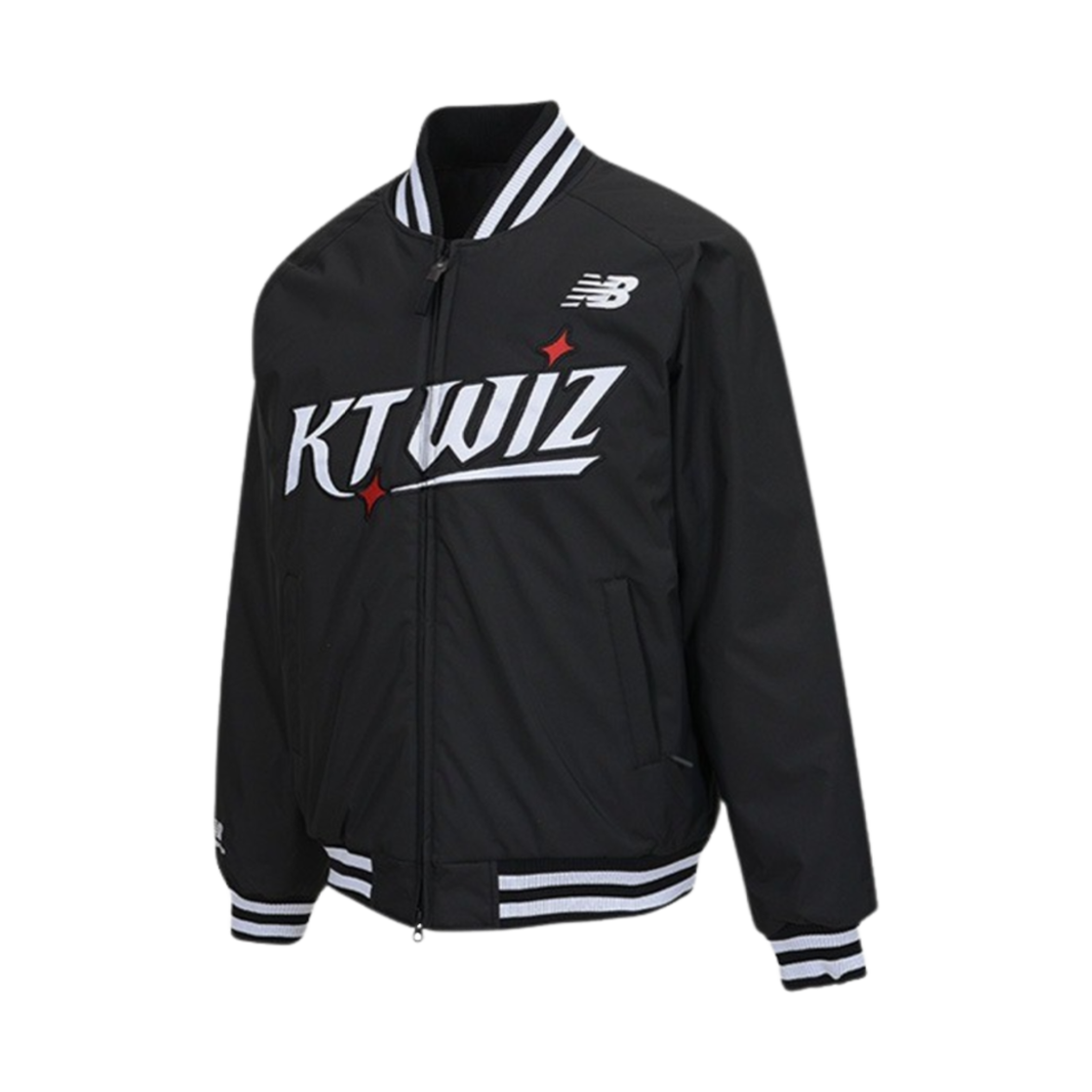 KT 위즈 x 뉴발란스 2024 어센틱 동계 자켓 블랙(KT Wiz x New Balance 2024 Authentic Winter Jacket Black)