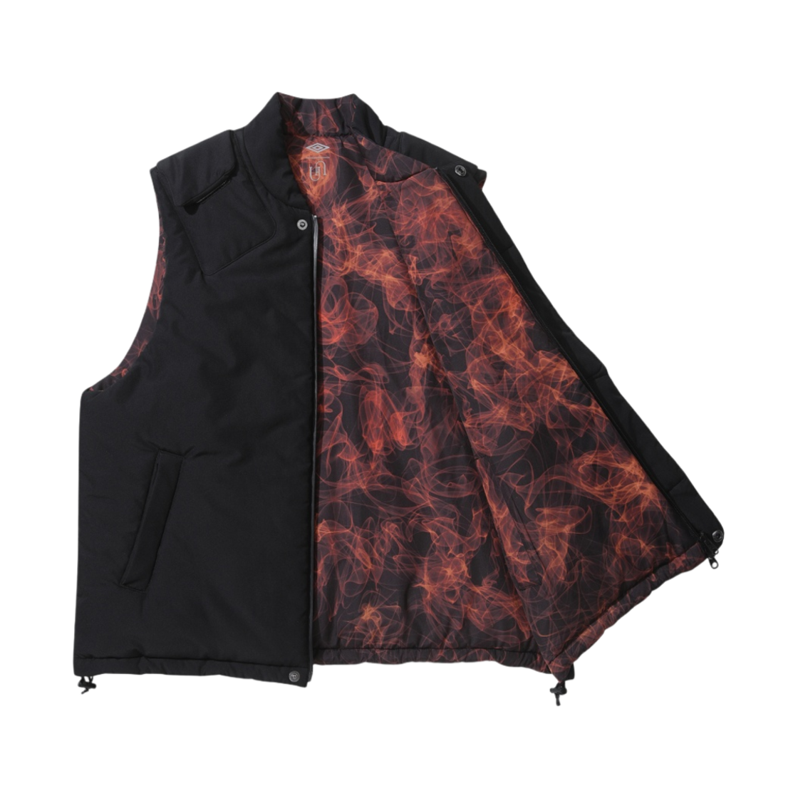 언더마이카 x 엄브로 리버시블 패딩 베스트 블랙(Undermycar x Umbro Reversible Padding Vest Black) - 3