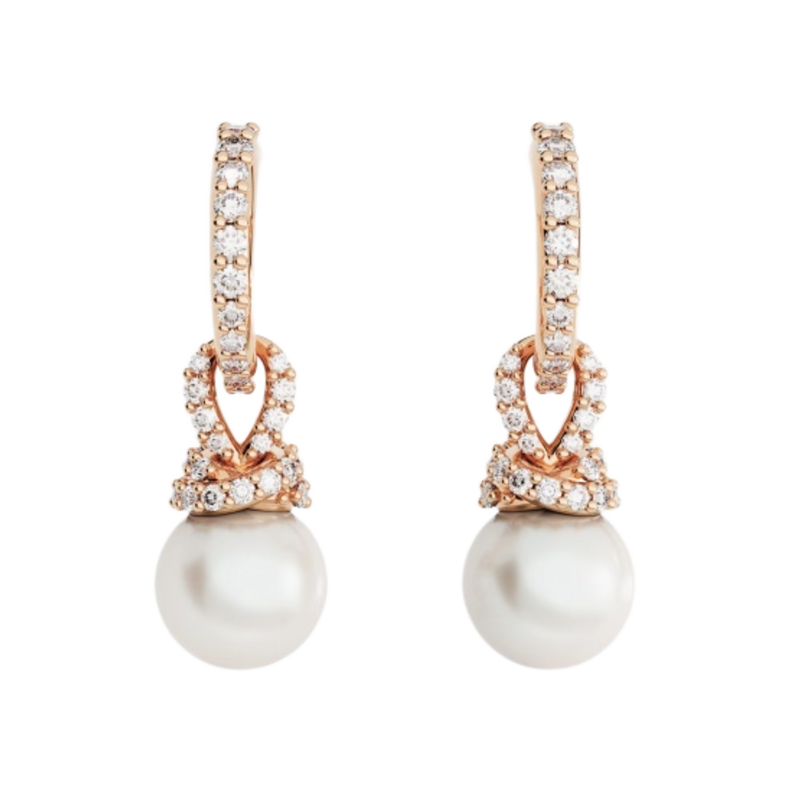 5669524 (W) Swarovski Originally Drop Earrings White Rose Gold Plated