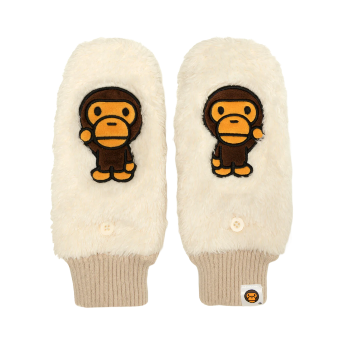 0MXGVW4337XXN BAPE Baby Milo Gloves Ivory
