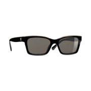 Chanel Square Sunglasses Acetate & Black Beige International Fit