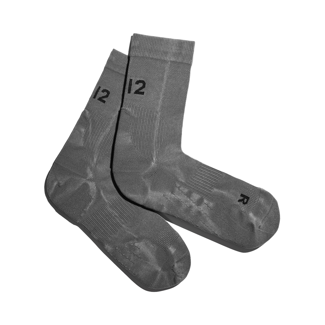 L22E0SCW309AHB LI2 Pigment Running Crew Socks Chrcoal Black