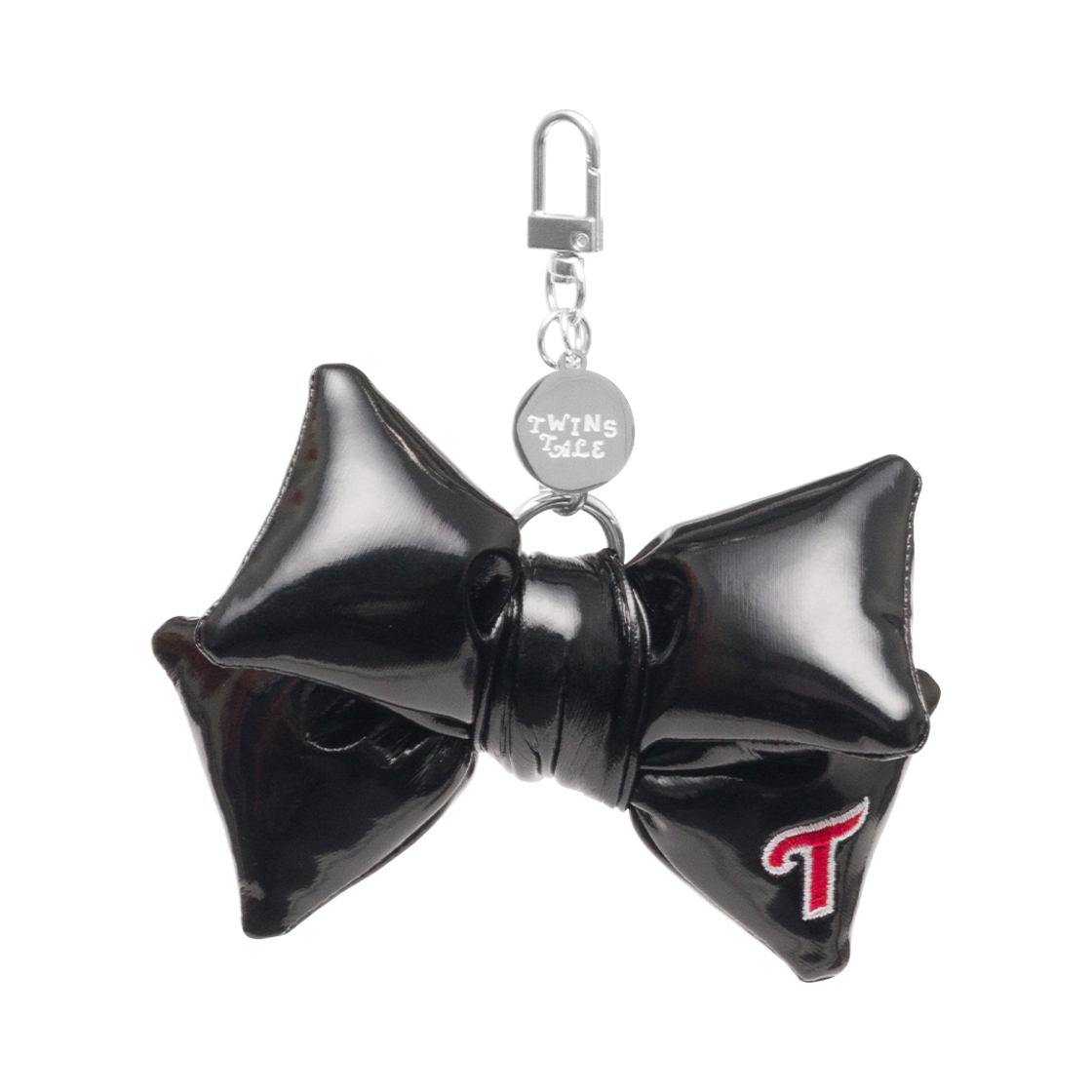 트윈스 x 블루밍테일 리본 키링 블랙(Twins x Bloomingtale Ribbon Keyring Black)