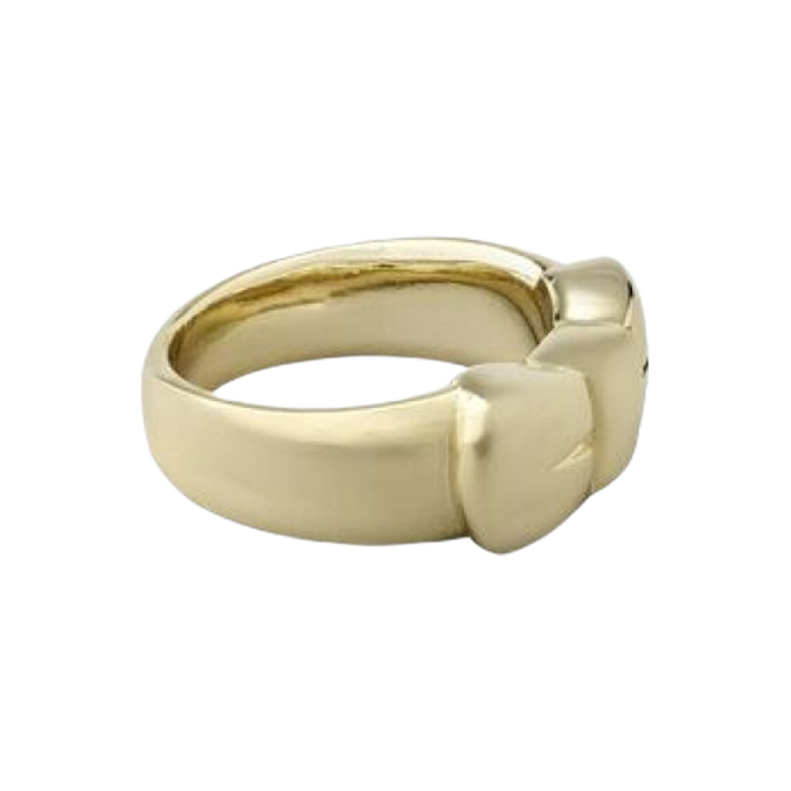 (W) 다이닛 볼드 리본 링 골드((W) Deinet Bold Ribbon Ring in Gold) - 3