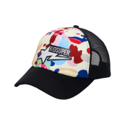 BAPE x KidSuper Sta Logo Rhinestone Trucker Cap Multi