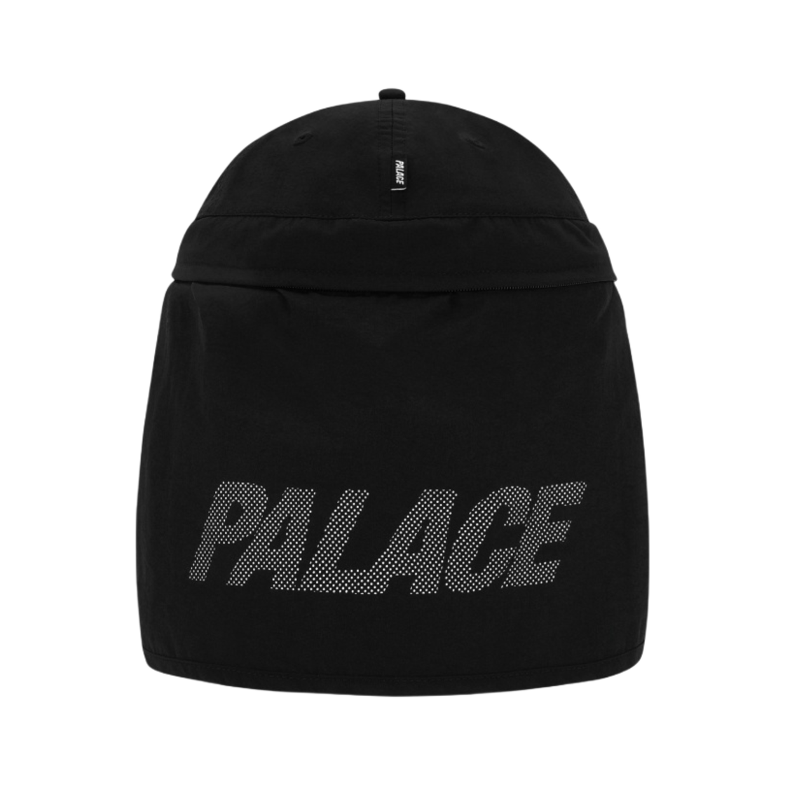 팔라스 폰트 집 쉘 넥 세이버 6-패널 블랙 - 23SS(Palace Font Zip Shell Neck Saver 6-Panel Black - 23SS) - 3