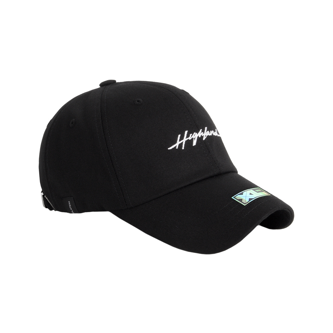XL002 수정 PLATEAU Big Size Ballcap XL Highland Cap Black