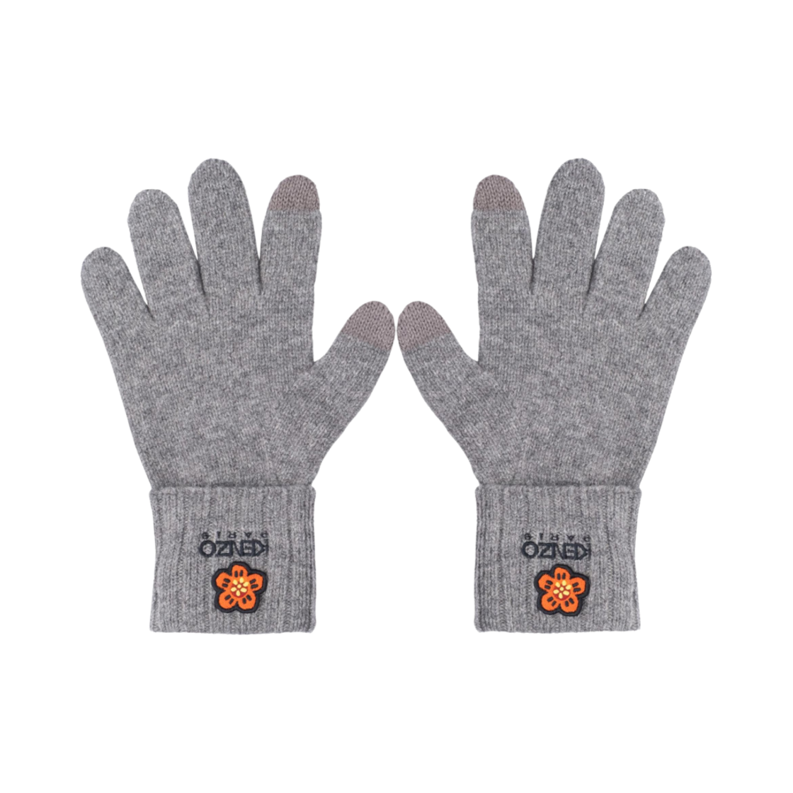 겐조 보케 플라워 로고 장갑 펄 그레이(Kenzo Boke Flower Logo Gloves Pearl Grey)