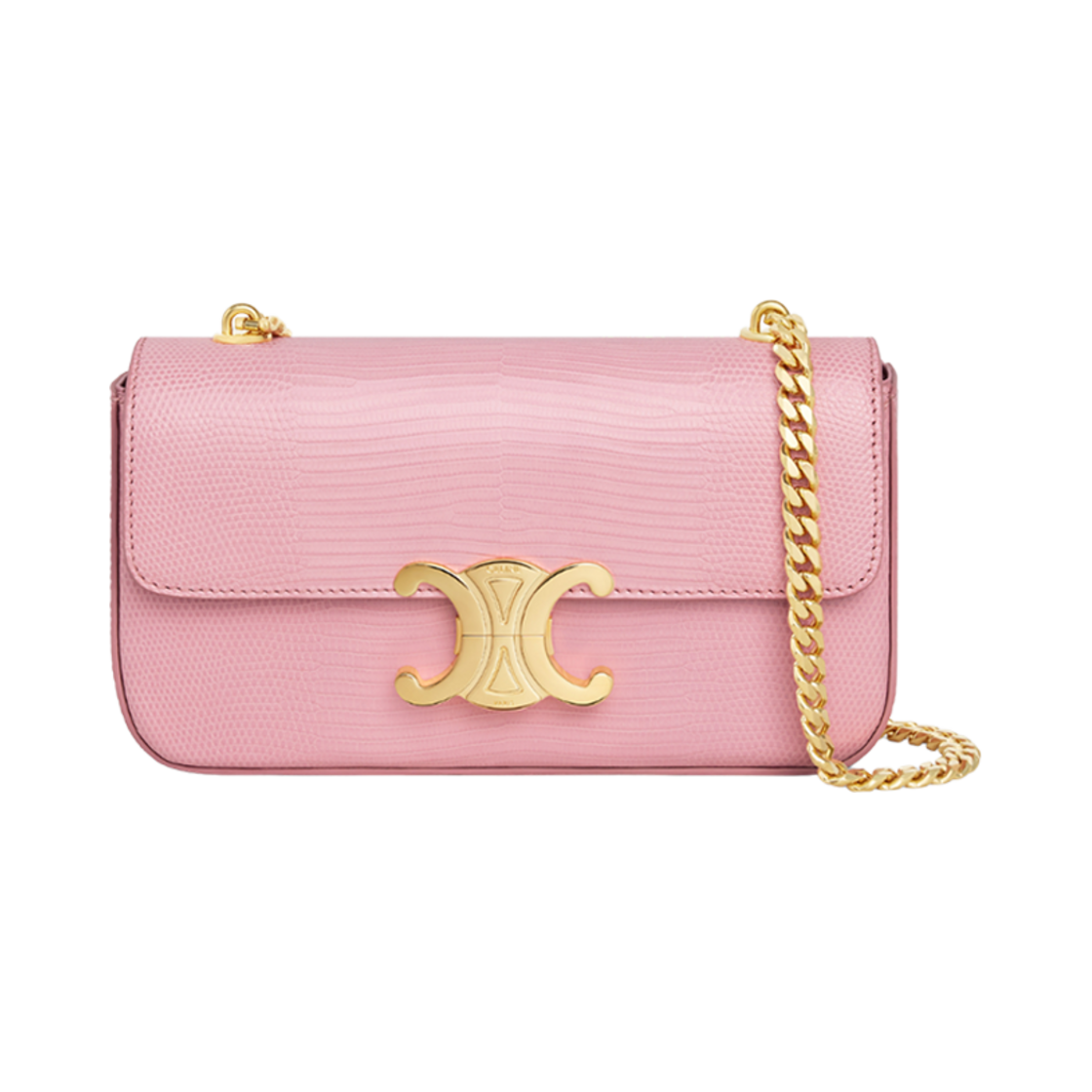 셀린느 체인 숄더백 클로드 리자드 로즈(Celine Chain Shoulder Bag Claude in Lizard Rose) - 1