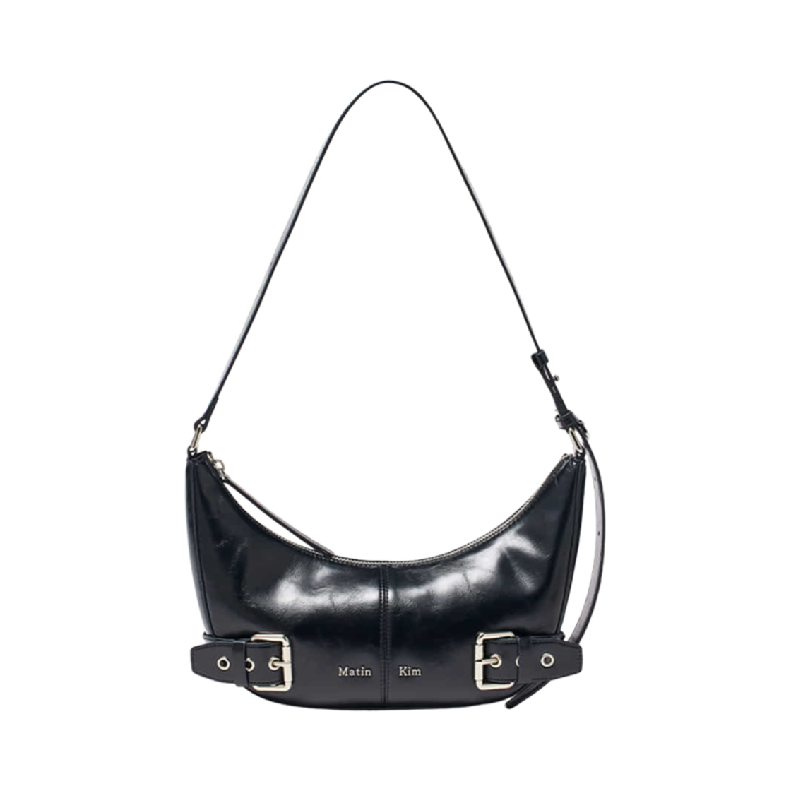 - Matin Kim Belted Shoulder Bag Black