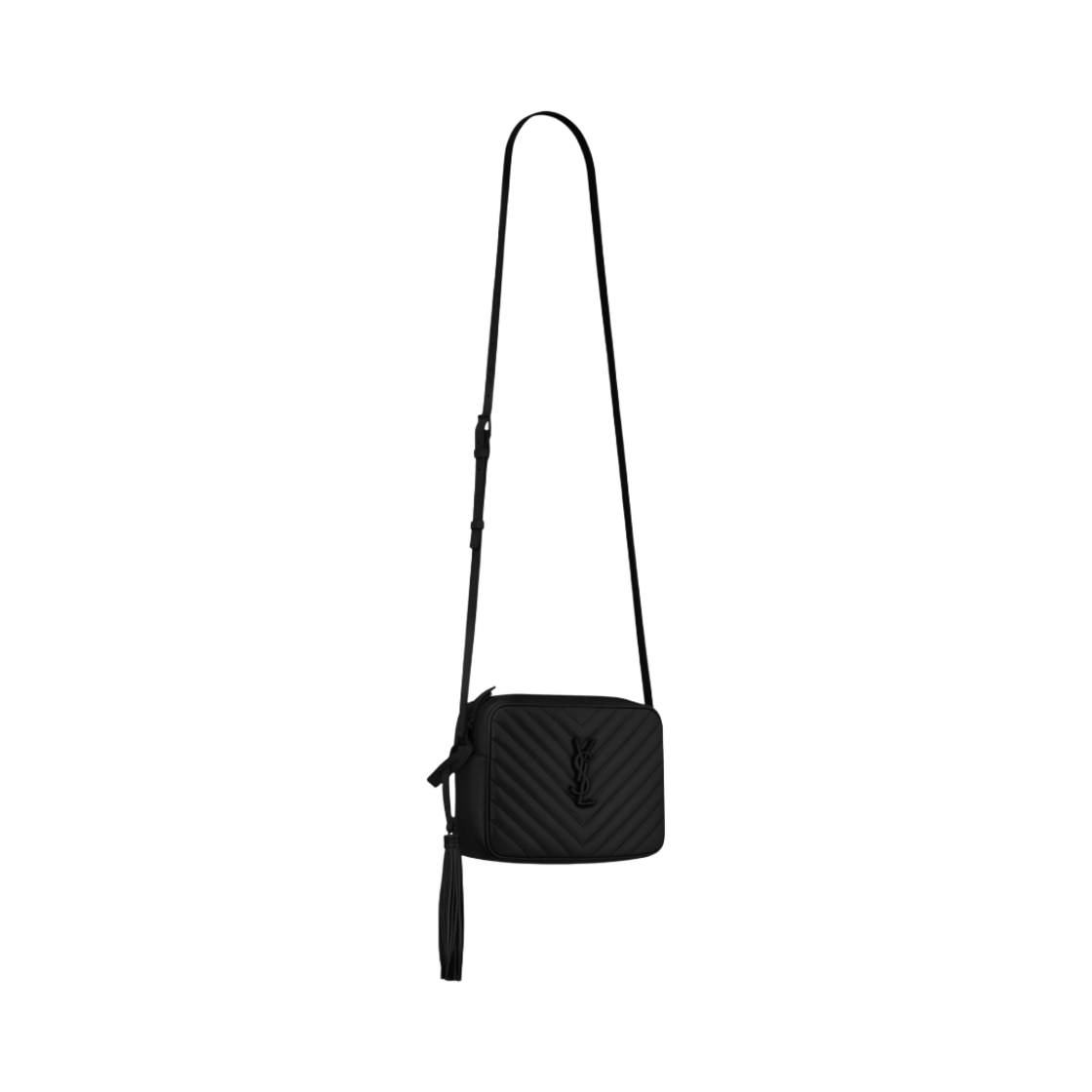 생로랑 퀼티드 레더 루 카메라백 블랙(Saint Laurent Lou Camera Bag in Quilted Leather Black) - 2