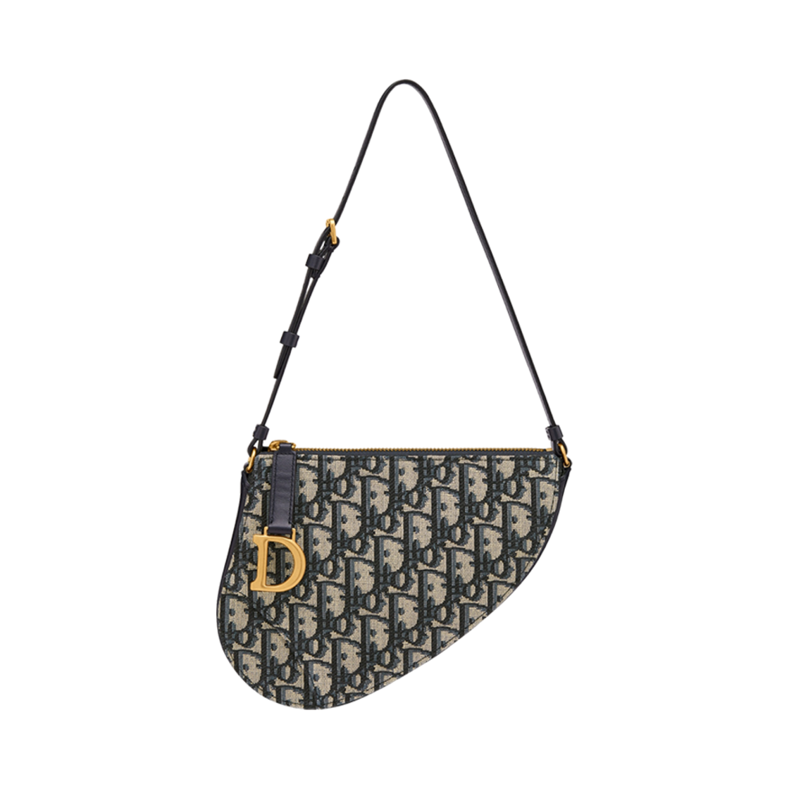 S5909CTZQ-M928 Dior Saddle Rodeo Pouch Blue