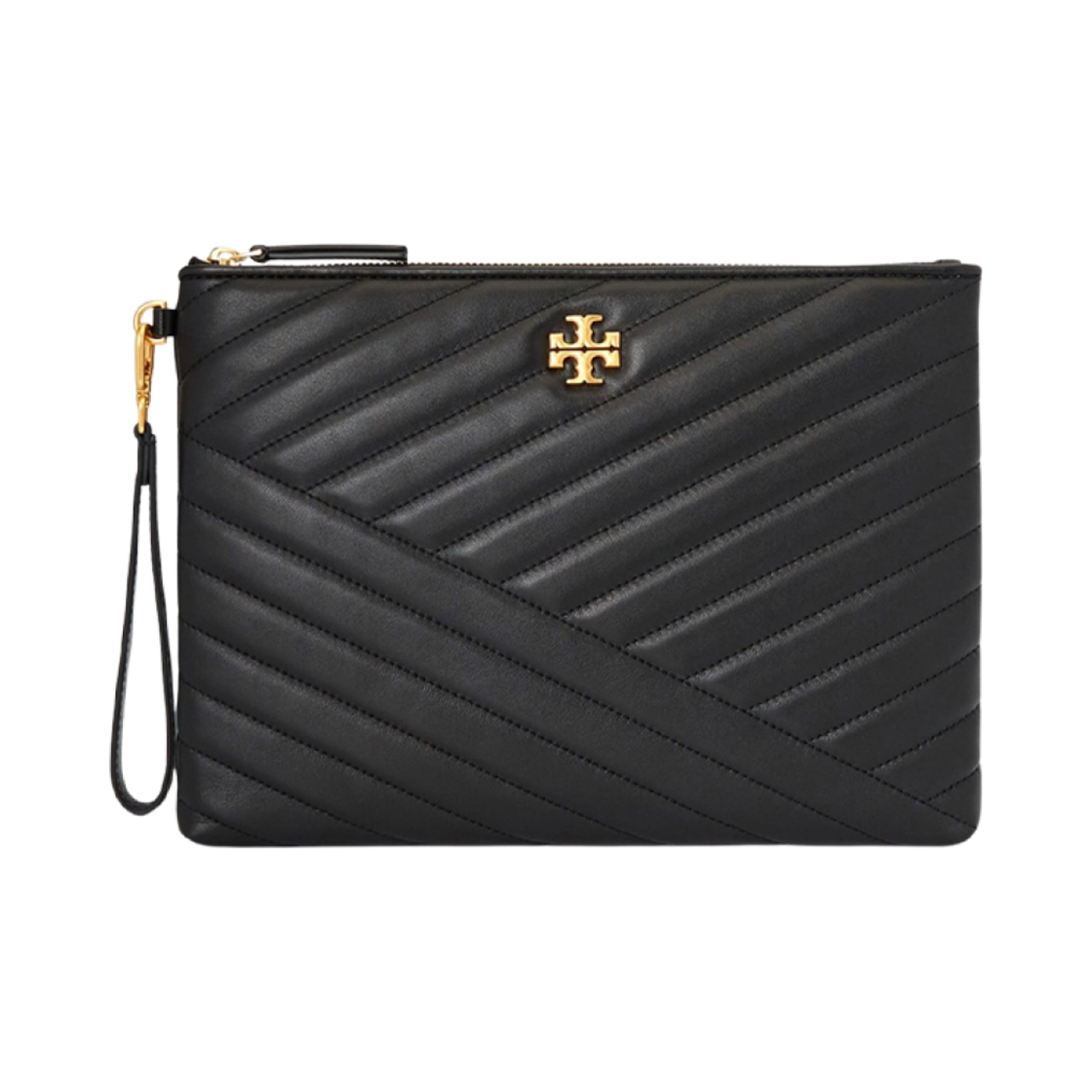 80781-001 Tory Burch Kira Chevron Small Clutch Black