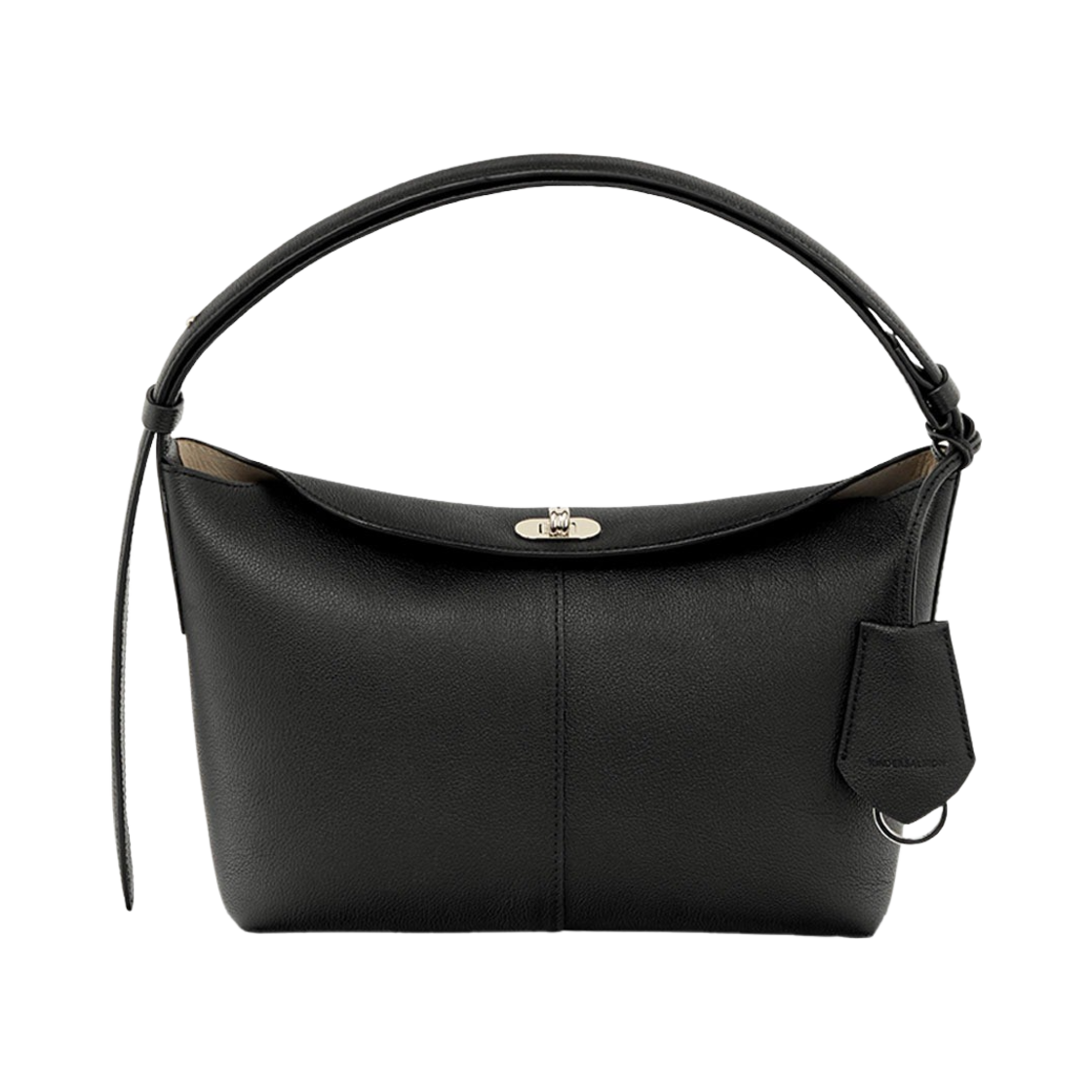 P0000EBD Kindersalmon Women Clouet Flap Leather Tote Bag Black