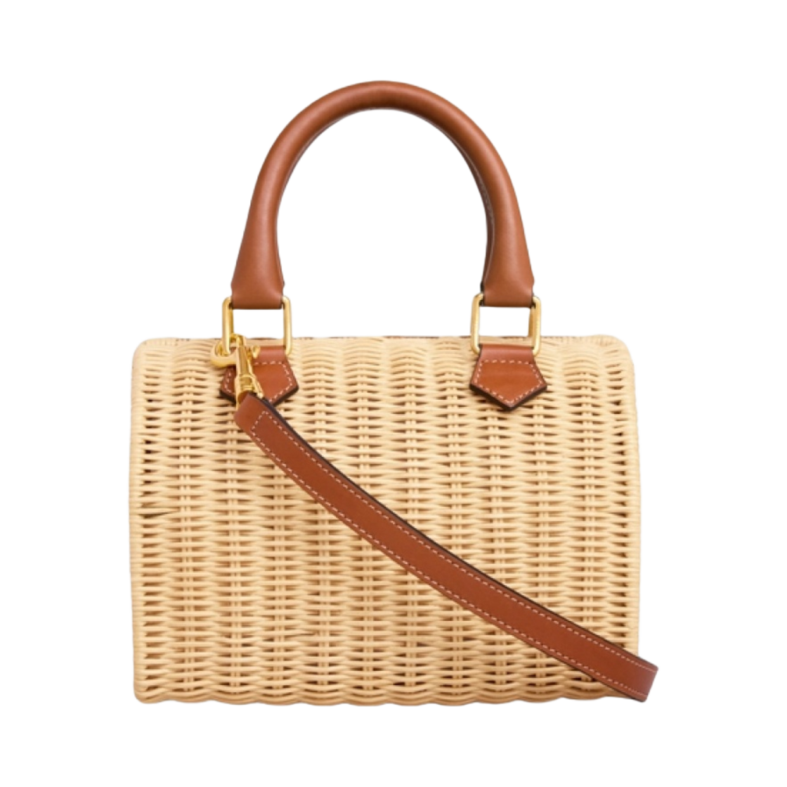 셀린느 스몰 보스턴 퀴르 트리옹프 위커 카프스킨 내츄럴 탄(Celine Small Boston Cuir Triomphe in Wicker Calfskin Natural Tan) - 3