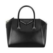 Givenchy Small Antigona Bag in Box Leather Black