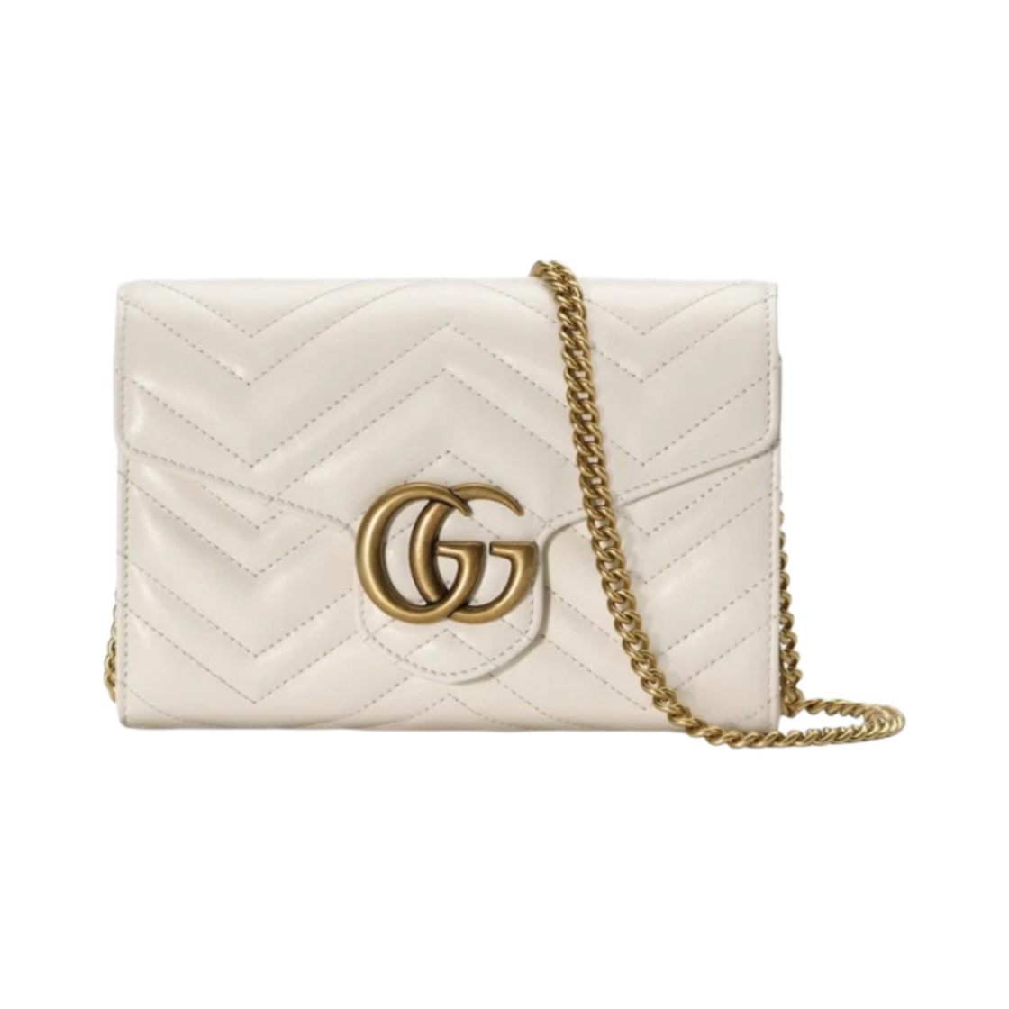 구찌 GG 마몽 마틀라세 미니백 화이트(Gucci GG Marmont Matelasse Mini Bag White) - 1