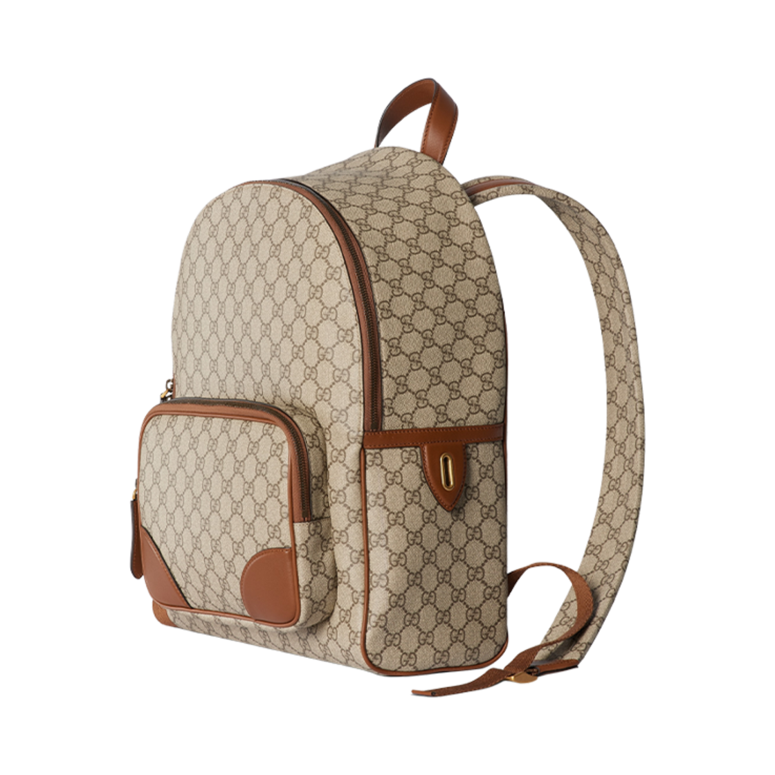 구찌 GG 엠블럼 미디움 백팩 베이지 다크 브라운(Gucci GG Emblem Medium Backpack Beige Dark Brown) - 2
