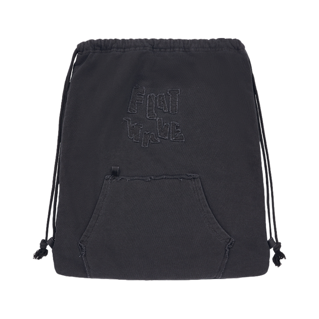 Momona Backpack Charcoal Flatwave in Seoul Momona Pigments String Backpack Charcoal