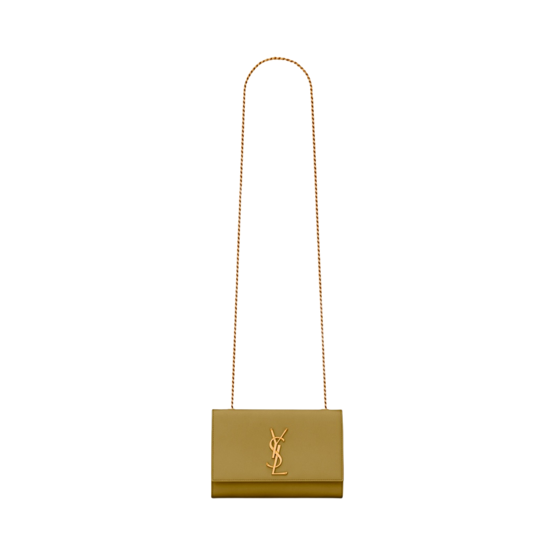 생로랑 케이트 스몰 체인 백 그레인 드 뿌드르 엠보스 레더 헤이즐 그린(Saint Laurent Kate Small Chain Bag in Grain De Poudre Embossed Leather Hazel Green) - 1