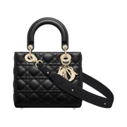 Dior Small Lady Bag My ABCDior Cannage Lambskin Black