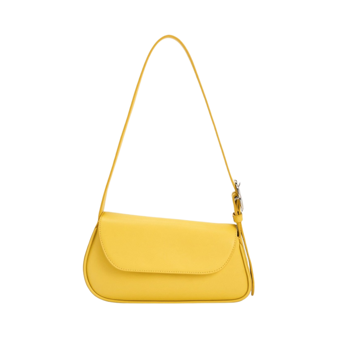 CK2-20782039 Charles & Keith Petra Asymmetrical Front Flap Bag Yellow