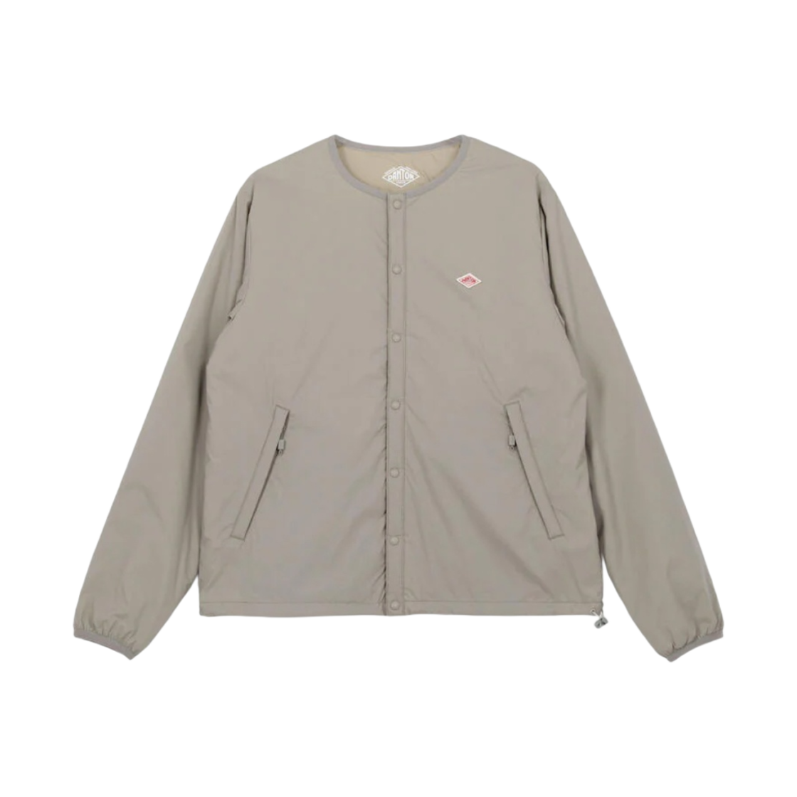 (W) 단톤 인슐레이션 칼라리스 자켓 토프((W) Danton Insulation Collarless Jacket Taupe)