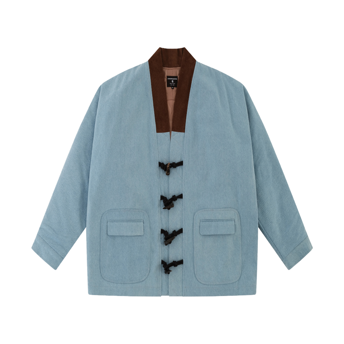 FW24HPJ071LB Hongwoosung Oversized Denim Yukata Padding Light Blue