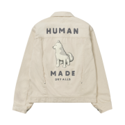Human Made x Kaws Work Jacket White - Seoul Store Exclusive