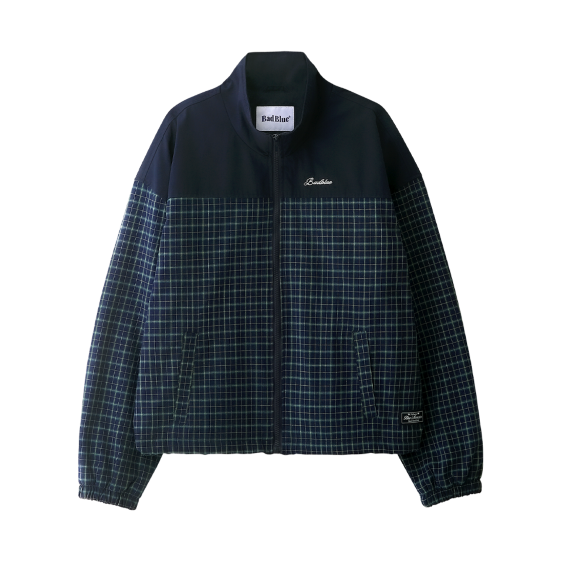 배드블루 유나이트 체크 재킷 네이비(BadBlue Unite Check Jacket Navy)