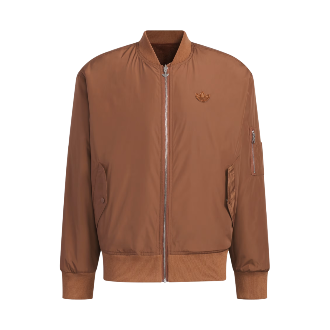 아디다스 리버시블 퍼 봄버 자켓 프리러브드 브라운 - KR 사이즈(Adidas Reversible Fur Bomber Jacket Preloved Brown - KR Sizing) - 2