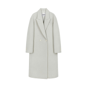 Current Semi Over Fit Long Coat Light Gray