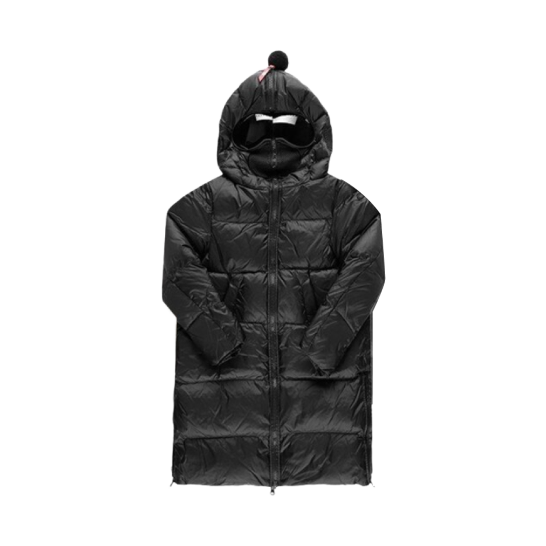 (키즈) AI 라이더스 립스탑 고글 롱 다운 자켓 블랙((Kids) AI Riders Ripstop Goggle Long Down Jacket Black)